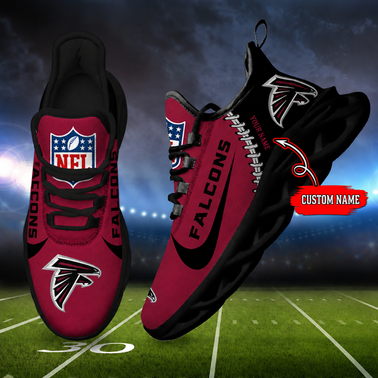 LIMITED EDITION - NEW CUSTOMIZED NFL18 ATF ATLANTA FALCONS UNISEX MAX SOUL SHOES