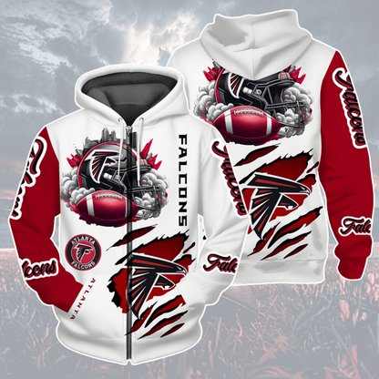 LIMITED EDITION - NEW CUSTOMIZED NFL18 ATF ATLANTA FALCONS UNISEX T-SHIRT, POLO, HOODIE & JACKETS