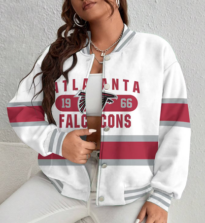LIMITED EDITION - NEW CUSTOMIZED NFL18 ATF ATLANTA FALCONS SATIN VARSITY & BASEBALL JACKET
