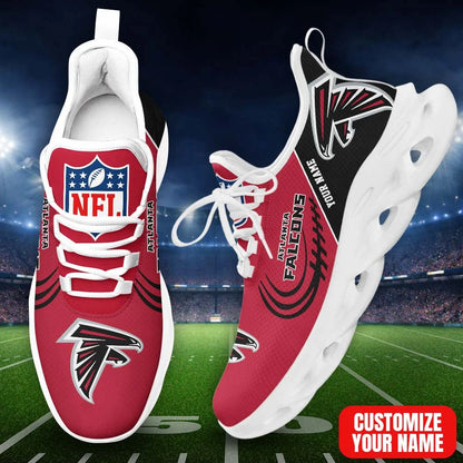 LIMITED EDITION - NEW CUSTOMIZED NFL18 ATF AT FALCONS PREMIUM CLUNKY SNEAKERS