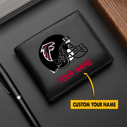 LIMITED EDITION - NEW CUSTOMIZED NFL18 AT FALCONS LEATHER WALLET