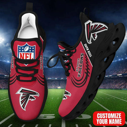 LIMITED EDITION - NEW CUSTOMIZED NFL18 ATF AT FALCONS PREMIUM CLUNKY SNEAKERS