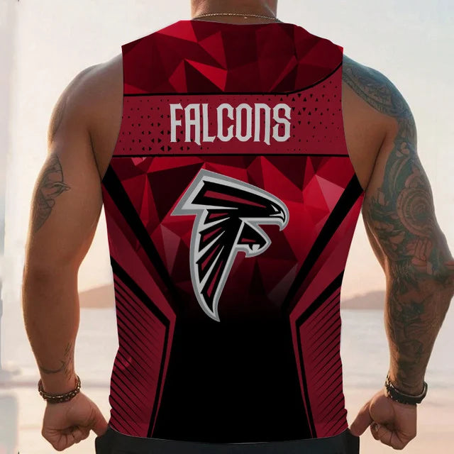 LIMITED EDITION - NEW CUSTOMIZED NFL18 AT FALCONS UNISEX TANK TOP