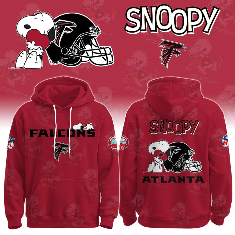 LIMITED EDITION - NEW CUSTOMIZED NFL18 ATF ATLANTA FALCONS & SNOOPY UNISEX T-SHIRT, POLO, HOODIE & JACKETS