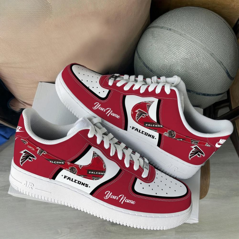 LIMITED EDITION - NEW CUSTOMIZED NFL18 ATF ATLANTA FALCONS AF1 SNEAKERS