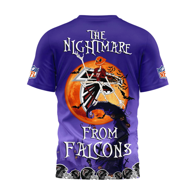 [SPECIAL OFFER] NEW CUSTOMIZED NFL18 ATF ATLANTA FALCONS HALLOWEEN THE NIGHTMARE APPAREL