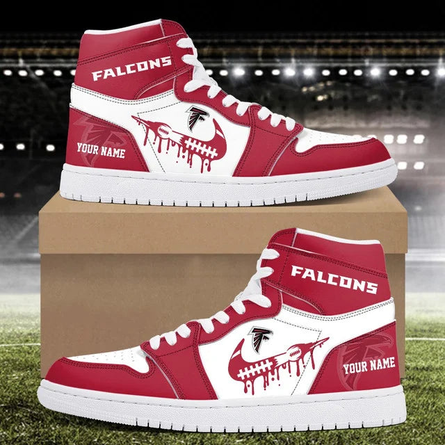 LIMITED EDITION - NEW CUSTOMIZED NFL18 ATF ATLANTA FALCONS AIR JORDAN SNEAKERS