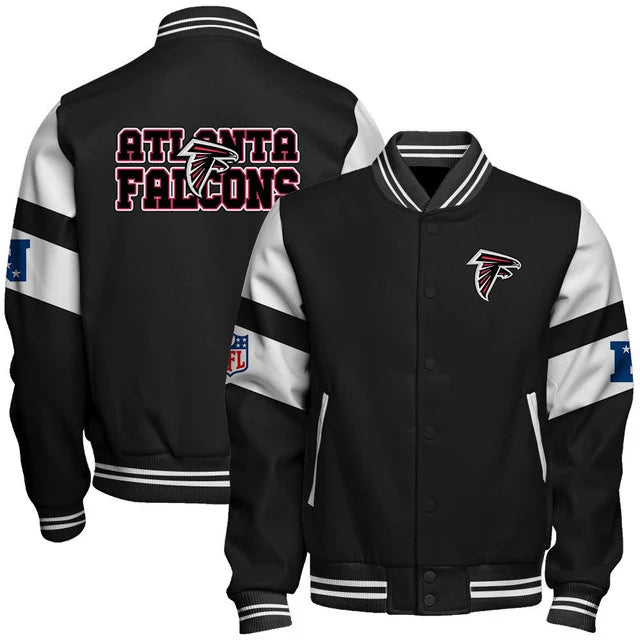 LIMITED EDITION - NEW CUSTOMIZED NFL18 ATF ATLANTA FALCONS SATIN VARSITY & BASEBALL JACKET