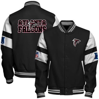 LIMITED EDITION - NEW CUSTOMIZED NFL18 ATF ATLANTA FALCONS SATIN VARSITY & BASEBALL JACKET