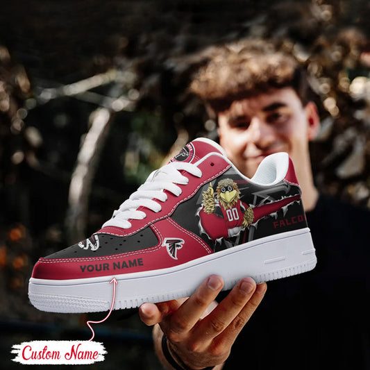LIMITED EDITION - NEW CUSTOMIZED NFL18 ATF ATLANTA FALCONS AF1 SNEAKERS