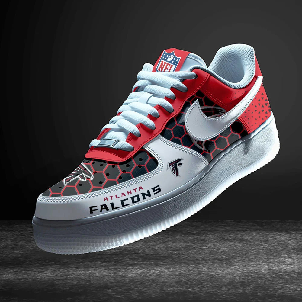 LIMITED EDITION - NEW CUSTOMIZED NFL18 ATF ATLANTA FALCONS AF1 SNEAKERS