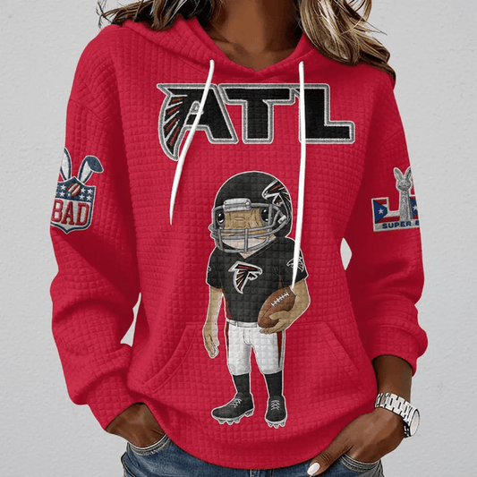 [SPECIAL OFFER] NEW CUSTOMIZED NFL18 ATF ATLANTA FALCONS UNISEX HOODED SWEATSHIRT