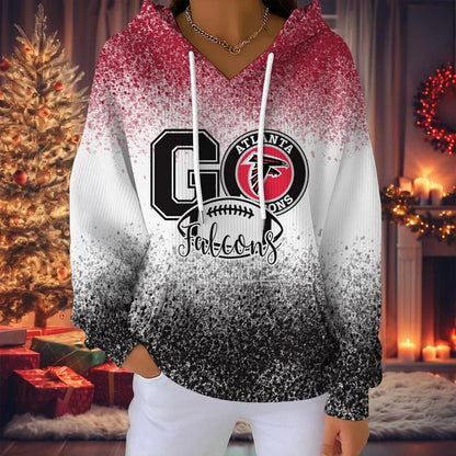 LIMITED EDITION - NEW CUSTOMIZED NFL18 ATF ATLANTA FALCONS RIBBED HOODIE & SWEATSHIRT