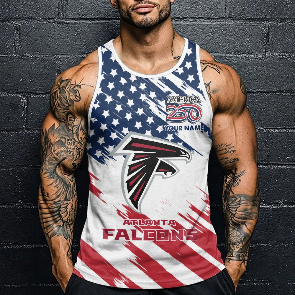 LIMITED EDITION - NEW CUSTOMIZED NFL18 ATF ATLANTA FALCONS UNISEX TANK TOP