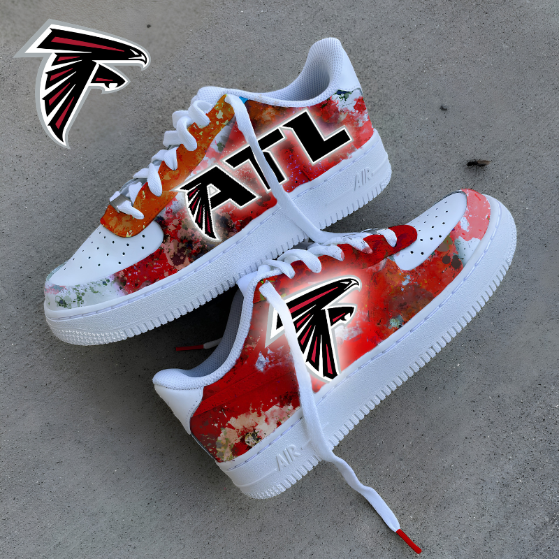 [SPECIAL OFFER] NEW CUSTOMIZED NFL18 ATF ATLANTA FALCONS AF1 SNEAKERS