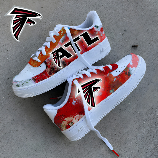 [SPECIAL OFFER] NEW CUSTOMIZED NFL18 ATF ATLANTA FALCONS AF1 SNEAKERS