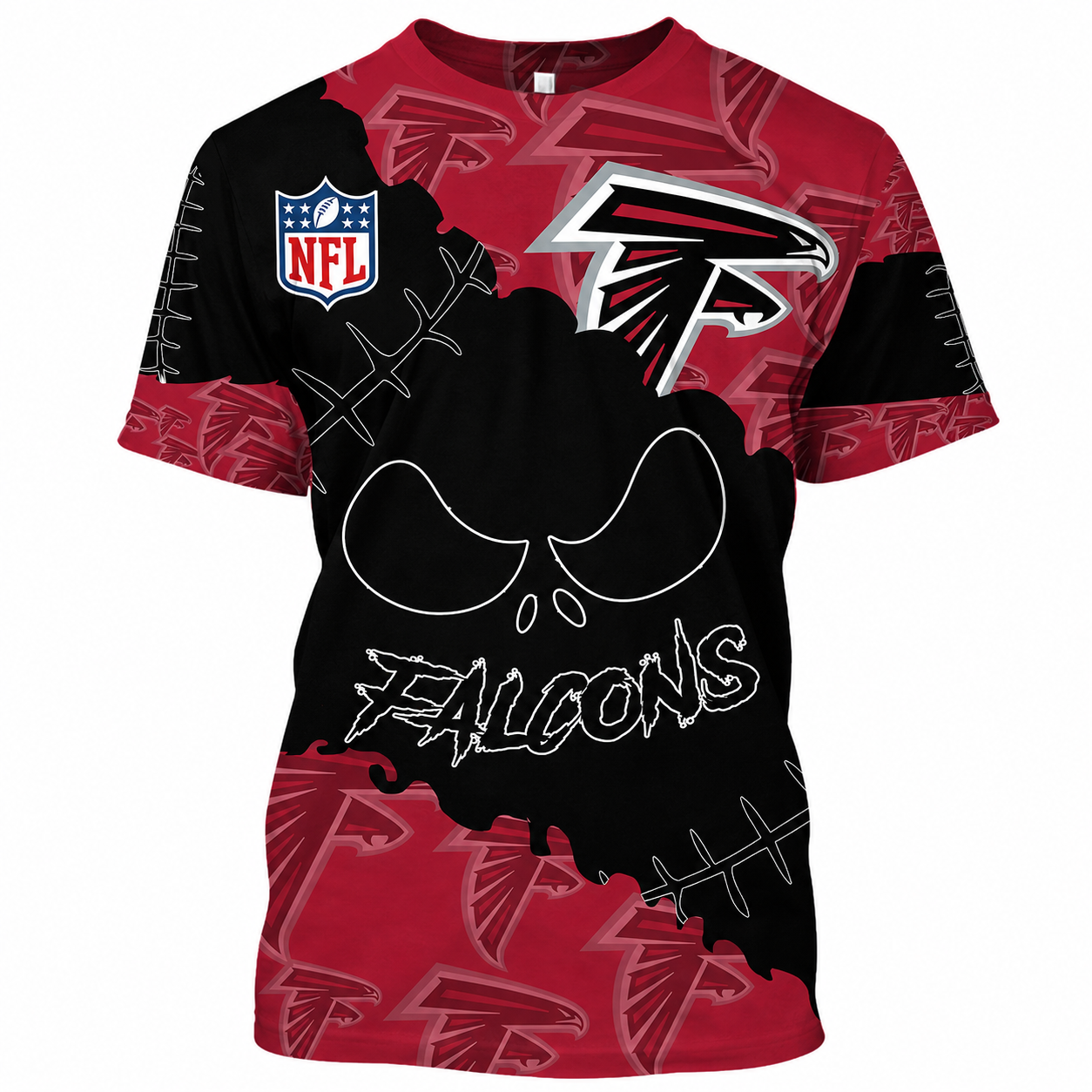 LIMITED EDITION - NEW CUSTOMIZED NFL18 ATF ATLANTA FALCONS HALLOWEEN SKULL APPAREL FOR FANS
