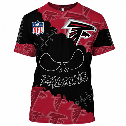 LIMITED EDITION - NEW CUSTOMIZED NFL18 ATF ATLANTA FALCONS HALLOWEEN SKULL APPAREL FOR FANS
