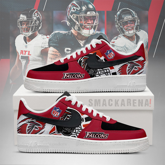 LIMITED EDITION - NEW CUSTOMIZED NFL18 ATF AT FALCONS AF1 SNEAKERS