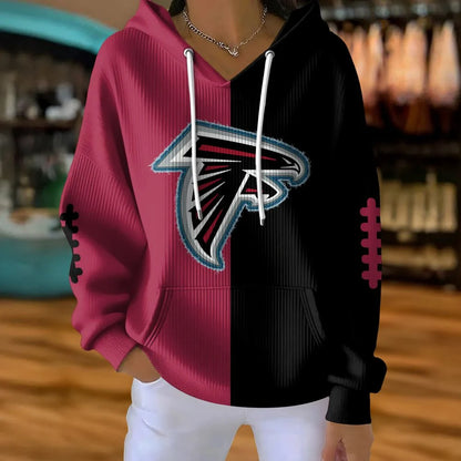 LIMITED EDITION - NEW CUSTOMIZED NFL18 ATF ATLANTA FALCONS RIBBED HOODIE & SWEATSHIRT