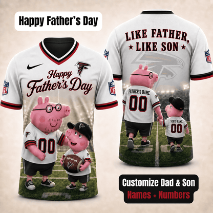 [FATHER'S DAY] NEW CUSTOMIZED NFL18 ATF ATLANTA FALCONS FOOTBALL JERSEY