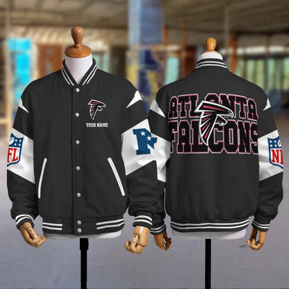 [HOT DEAL] NEW CUSTOMIZED NFL18 ATF ATLANTA FALCONS SATIN VARSITY & BASEBALL JACKET