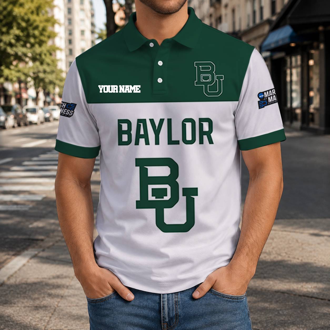 LIMITED EDITION - NEW CUSTOMIZED NCAA MAM18 BAB BAYLOR BEARS T-SHIRT, POLO SHIRT, ZIP POLO SHIRT, SWEATSHIRT, HOODIE & ZIP HOODIE