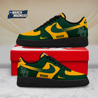 SPECIAL EDITION - NEW CUSTOMIZED NCAA MAM18 BAB BAYLOR BEARS AF1 SHOES