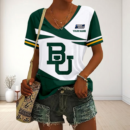 LIMITED DROP - NEW CUSTOMIZED | NCAA MAM18 BAB BA BEARS V-NECK FEMALE SHIRT