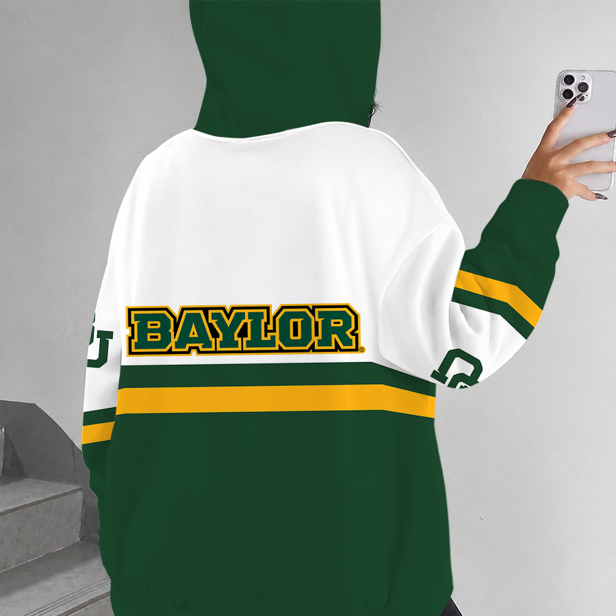 [FAN FAVORITE] NEW CUSTOMIZED NCAA MAM18 BAB BAYLOR BEARS STRAPPY ZIP HOODIE