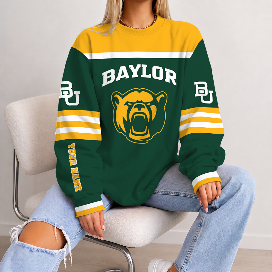 [FAN FAVORITE] NEW CUSTOMIZED NCAA MAM18 BAB BAYLOR BEARS STRAPPY UNISEX SWEATSHIRT