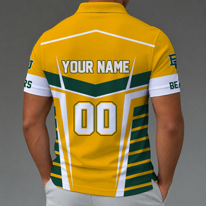 [FAN FAVORITE] NEW CUSTOMIZED NCAA MAM18 BAB BAYLOR BEARS STRAPPY POLO SHIRT