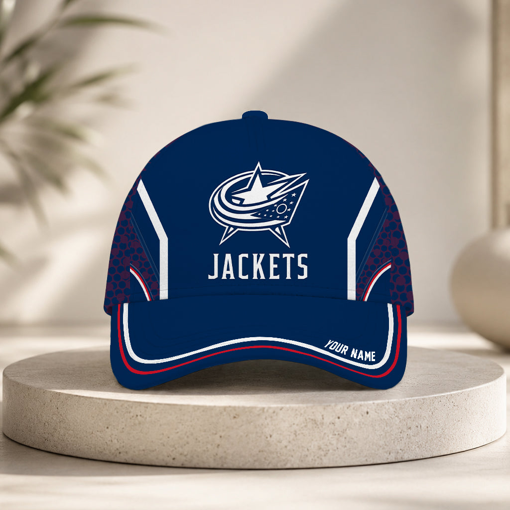 VIRAL EDITION - NEW CUSTOMIZED NHL18 CBJ COLUMBUS BLUE JACKETS CLASSIC CAP