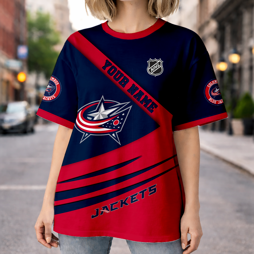 LIMITED EDITION - NEW CUSTOMIZED NHL18 CBJ COLUMBUS BLUE JACKETS UNISEX T-SHIRT, SWEATSHIRTS, HOODIE & JACKETS