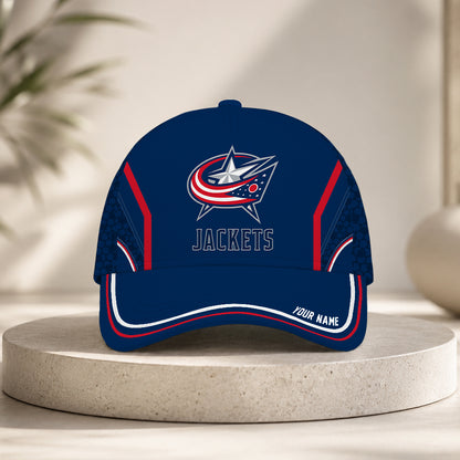 VIRAL EDITION - NEW CUSTOMIZED NHL18 CBJ COLUMBUS BLUE JACKETS CLASSIC CAP