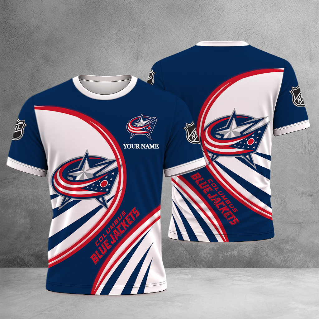 LIMITED EDITION - NEW CUSTOMIZED NHL18 CBJ COLUMBUS BLUE JACKETS T-SHIRT, POLO SHIRT, ZIP POLO SHIRT, SWEATSHIRT, HOODIE & ZIP HOODIE