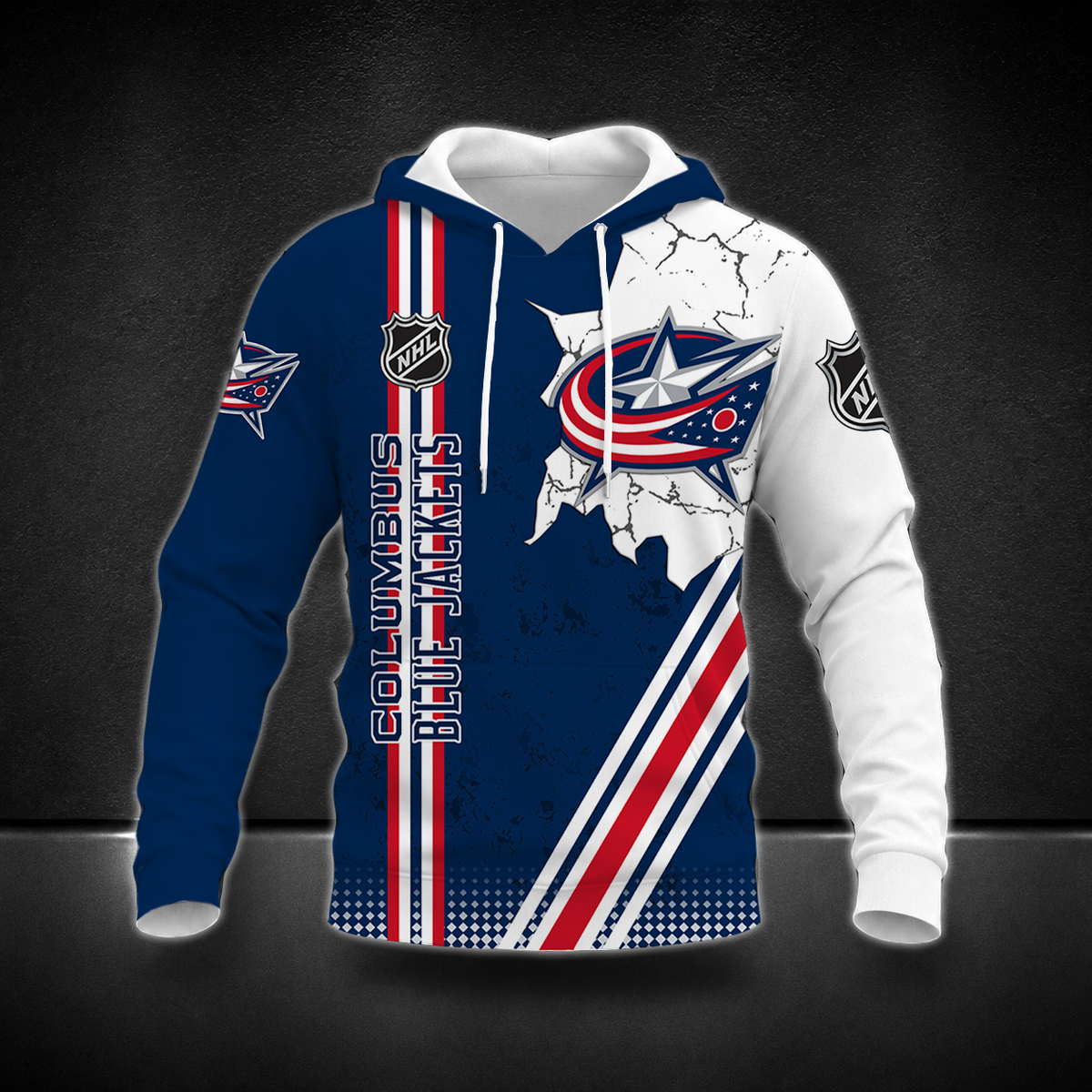 LIMITED EDITION - NEW CUSTOMIZED NHL18 CBJ COLUMBUS BLUE JACKETS T-SHIRT, POLO SHIRT, ZIP POLO SHIRT, SWEATSHIRT, HOODIE & ZIP HOODIE