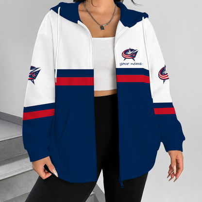 [SUPER SALE] NEW CUSTOMIZED NHL18 CBJ COLUMBUS BLUE JACKETS T-SHIRT, HOODIE, ZIP HOODIE