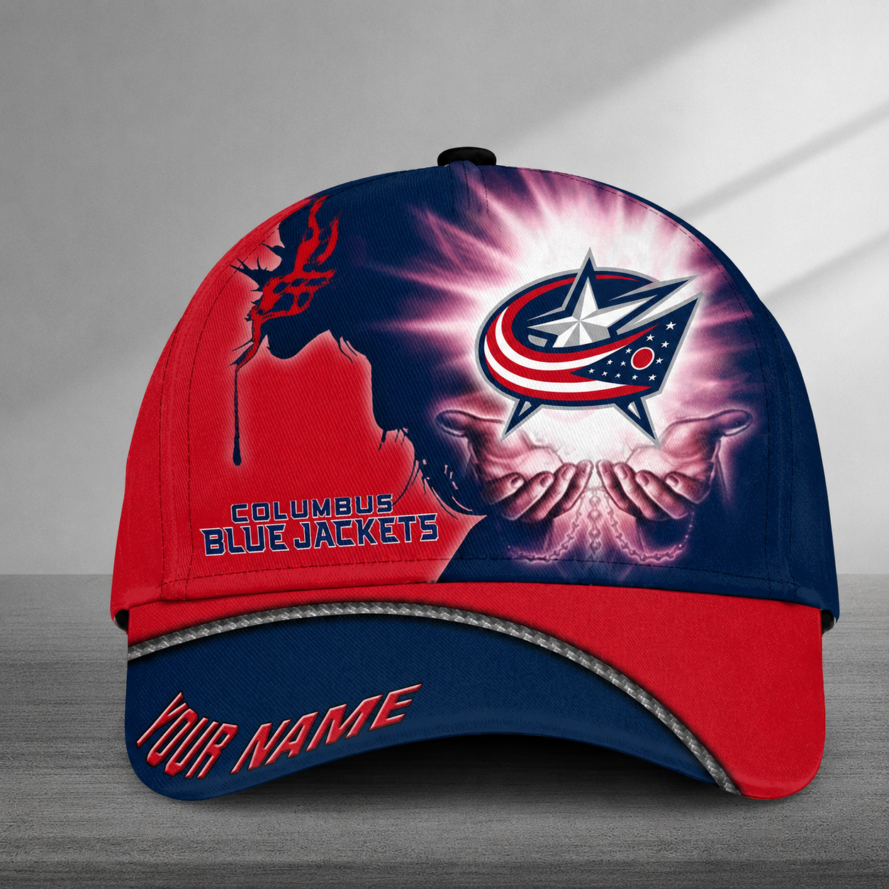LIMITED EDITION - NEW CUSTOMIZED NHL18 CBJ COLUMBUS BLUE JACKETS CLASSIC CAP