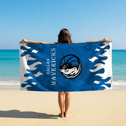 LIMITED EDITION - NEW CUSTOMIZED NBA18 DMA DALLAS MAVERICKS BEACH TOWEL FOR FAN