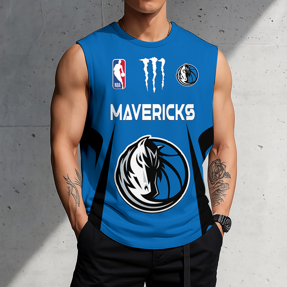 LIMITED EDITION - NEW CUSTOMIZED NBA18 DMA DALLAS MAVERICKS MEN'S GYM SHIRT
