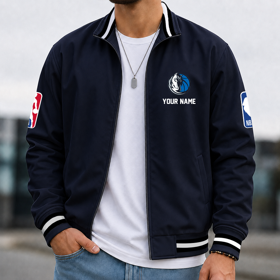 [HOT DEAL] NEW CUSTOMIZED NBA18 DMA DALLAS MAVERICKS MULTICOLOR MEN'S CASUAL JACKET