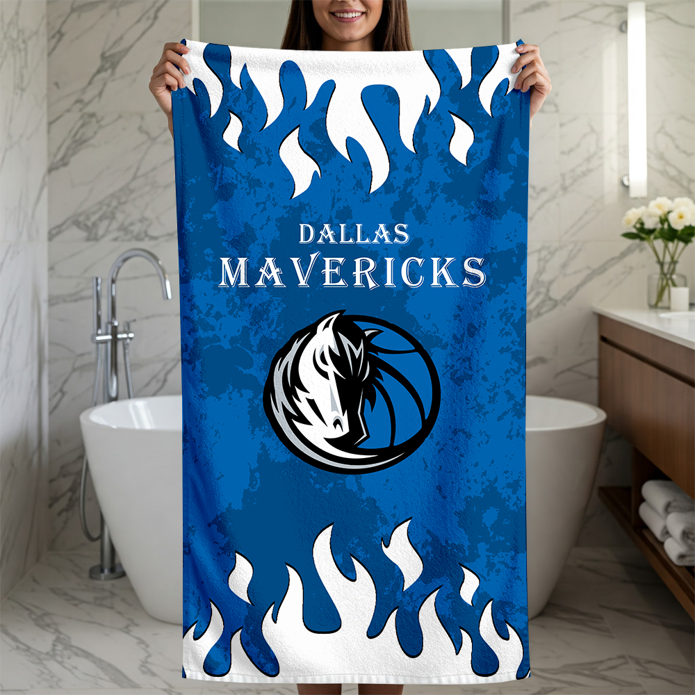 LIMITED EDITION - NEW CUSTOMIZED NBA18 DMA DALLAS MAVERICKS BEACH TOWEL FOR FAN
