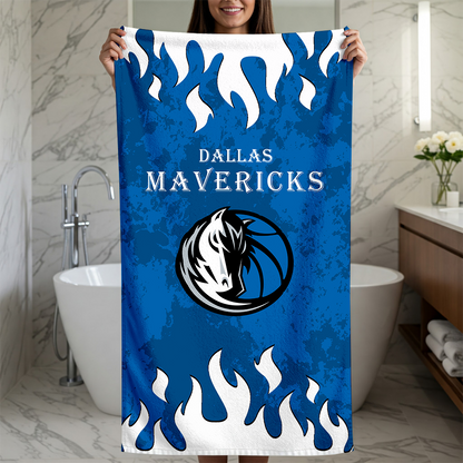 LIMITED EDITION - NEW CUSTOMIZED NBA18 DMA DALLAS MAVERICKS BEACH TOWEL FOR FAN