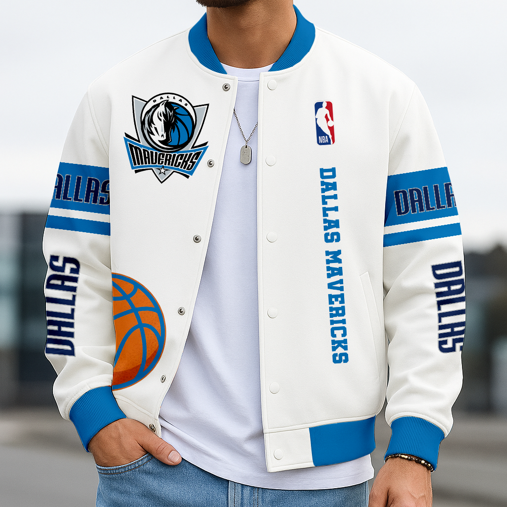 LIMITED EDITION - NEW CUSTOMIZED NBA18 DM DALLAS MAVERICKS BASEBALL JACKET