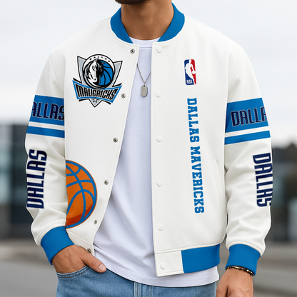 LIMITED EDITION - NEW CUSTOMIZED NBA18 DM DALLAS MAVERICKS BASEBALL JACKET