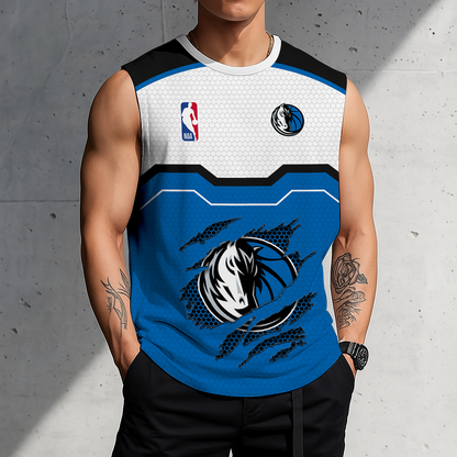 LIMITED EDITION - NEW CUSTOMIZED NBA18 DMA DALLAS MAVERICKS MEN'S TANK TOP