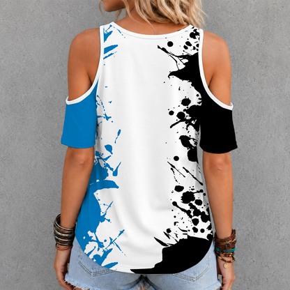 [HOT DEAL] NEW CUSTOMIZED NBA18 DMA DALLAS MAVERICKS CRISS CROSS V-NECK TOP