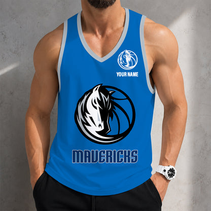 LIMITED EDITION - NEW CUSTOMIZED NBA18 DMA DALLAS MAVERICKS UNISEX TANK TOP