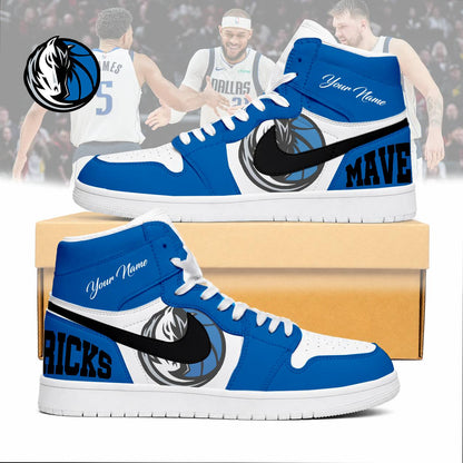 LIMITED EDITION - NEW CUSTOMIZED NBA18 DMA DALLAS MAVERICKS AIR JORDAN SNEAKERS